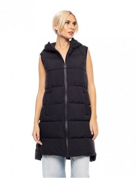 BISTON JACKET ΑΜΑΝΙΚΟ ΜΑΚΡΥ ΓΥΝΑΙΚΕΙΟ ΜΑΥΡΟ 52-102-004 REGULAR FIT