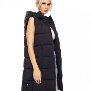 BISTON JACKET ΑΜΑΝΙΚΟ ΜΑΚΡΥ ΓΥΝΑΙΚΕΙΟ ΜΑΥΡΟ 52-102-004 REGULAR FIT