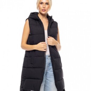 BISTON JACKET ΑΜΑΝΙΚΟ ΜΑΚΡΥ ΓΥΝΑΙΚΕΙΟ ΜΑΥΡΟ 52-102-004 REGULAR FIT