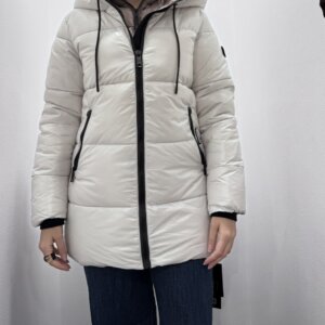 KHUJO JACKET ΓΥΝΑΙΚΕΙΟ MIDI ΛΕΥΚΟ GRANA 1176JK243 REGULAR FIT