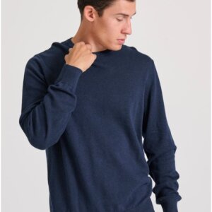 FUNKY BUDDHA ΠΟΥΛΟΒΕΡ ΑΝΔΡΙΚΟ NAVY MEL FBM010-001-09 REGULAR FIT