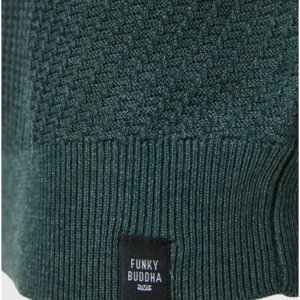 FUNKY BUDDHA ΠΛΕΚΤΟ ΑΝΔΡΙΚΟ GREEN MEL FBM010-020-09 REGULAR FIT