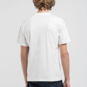 REPLAY T-SHIRT ΑΝΔΡΙΚΟ ΒΑΜΒΑΚΕΡΟ ΛΕΥΚΟ M3067.000.2660.011 REGULAR FIT