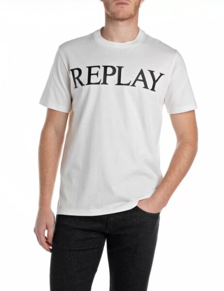 REPLAY T-SHIRT ΑΝΔΡΙΚΟ ΛΕΥΚΟ M3099.000.2660.011 REGULAR FIT