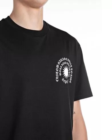 REPLAY T-SHIRT ΑΝΔΡΙΚΟ ΒΑΜΒΑΚΕΡΟ ΜΑΥΡΟ M3055.000.2660.098 REGULAR FIT
