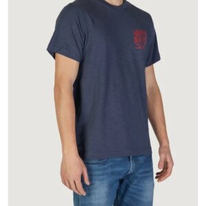 REPLAY T-SHIRT ΑΝΔΡΙΚΟ ΒΑΜΒΑΚΕΡΟ ΜΠΛΕ M3023.000.22336.282 REGULAR FIT