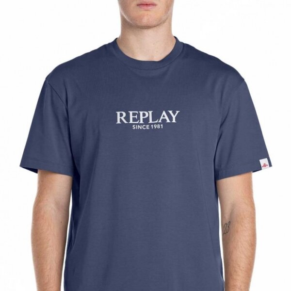 REPLAY T-SHIRT ΑΝΔΡΙΚΟ ΜΠΛΕ M3031.000.2660.282 REGULAR FIT