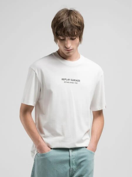 REPLAY T-SHIRT ΑΝΔΡΙΚΟ ΛΕΥΚΟ M3036.000.22662.011 REGULAR FIT
