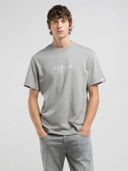 REPLAY T-SHIRT ΑΝΔΡΙΚΟ ΓΚΡΙ M3031.000.2660.214 REGULAR FIT