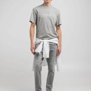 REPLAY T-SHIRT ΑΝΔΡΙΚΟ ΓΚΡΙ M3031.000.2660.214 REGULAR FIT