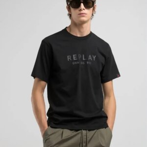 REPLAY T-SHIRT ΑΝΔΡΙΚΟ ΜΑΥΡΟ M3043.000.2660.098 REGULAR FIT