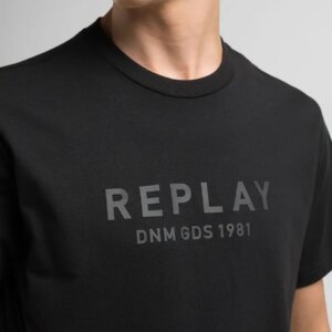 REPLAY T-SHIRT ΑΝΔΡΙΚΟ ΜΑΥΡΟ M3043.000.2660.098 REGULAR FIT