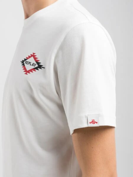 REPLAY T-SHIRT ΑΝΔΡΙΚΟ ΛΕΥΚΟ M3062.000.2660.011 REGULAR FIT