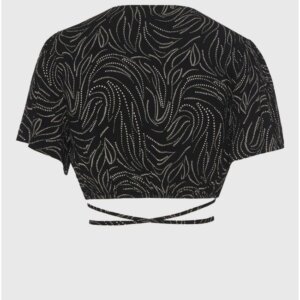 FUNKY BUDDHA CROPPED ΚΡΟΥΑΖΕ ΓΥΝΑΙΚΕΙΟ ΜΑΥΡΟ FBL011-100-17 REGULAR FIT