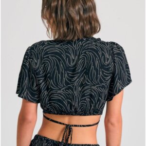 FUNKY BUDDHA CROPPED ΚΡΟΥΑΖΕ ΓΥΝΑΙΚΕΙΟ ΜΑΥΡΟ FBL011-100-17 REGULAR FIT