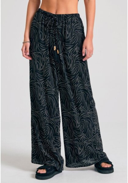FUNKY BUDDHA ΠΑΝΤΕΛΟΝΑ ΓΥΝΑΙΚΕΙΑ BOHO BLACK FBL011-101-02 LOOSE FIT