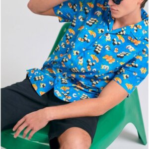 FUNKY BUDDHA ΒΕΡΜΟΥΔΑ ΑΝΔΡΙΚΗ ΜΑΥΡΗ FBM011-001-03 REGULAR FIT