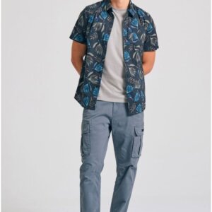 FUNKY BUDDHA CARGO ΑΝΤΡΙΚΟ STEEL GREY FBM011-002-02 REGULAR FIT