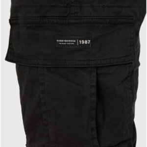 FUNKY BUDDHA CARGO ΑΝΤΡΙΚΟ ΜΑΥΡΟ FBM011-002-02 REGULAR FIT