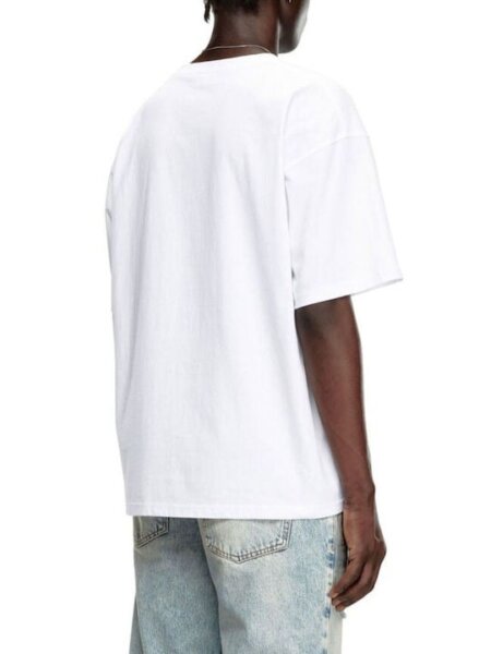 DIESEL T-SHIRT ΑΝΤΡΙΚΟ ΛΕΥΚΟ A14947-0NIAR-100 T-BOXT-LAB LOOSE FIT