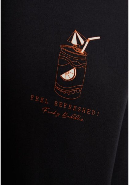 FUNKY BUDDHA T-SHIRT ΑΝΤΡΙΚΟ ΑΝΘΡΑΚΙ FBM011-060-04 RELAXED FIT