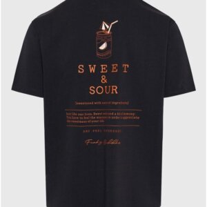 FUNKY BUDDHA T-SHIRT ΑΝΤΡΙΚΟ ΑΝΘΡΑΚΙ FBM011-060-04 RELAXED FIT