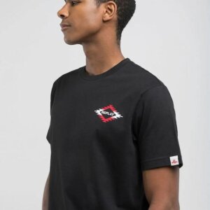 REPLAY T-SHIRT ΑΝΔΡΙΚΟ ΜΑΥΡΟ ΒΑΜΒΑΚΕΡΟ M3062.000.2660.098 REGULAR FIT
