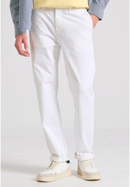 FUNKY BUDDHA ΠΑΝΤΕΛΟΝΙ ΑΝΔΡΙΚΟ ΛΕΥΚΟ FBM011-001-02 REGULAR FIT
