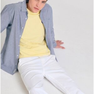 FUNKY BUDDHA ΠΑΝΤΕΛΟΝΙ ΑΝΔΡΙΚΟ ΛΕΥΚΟ FBM011-001-02 REGULAR FIT