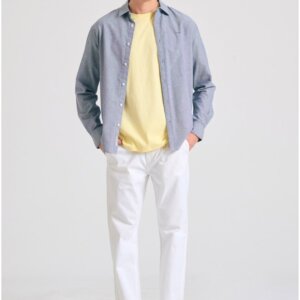 FUNKY BUDDHA ΠΑΝΤΕΛΟΝΙ ΑΝΔΡΙΚΟ ΛΕΥΚΟ FBM011-001-02 REGULAR FIT