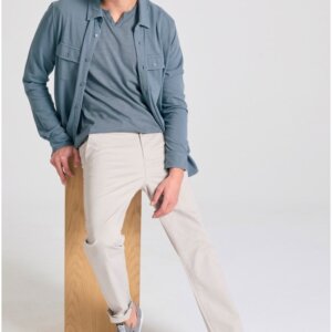 FUNKY BUDDHA ΠΑΝΤΕΛΟΝΙ ΑΝΔΡΙΚΟ MIST GREY FBM011-001-02 REGULAR FIT