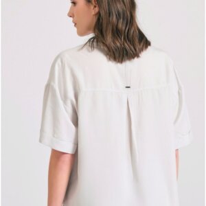 FUNKY BUDDHA ΠΟΥΚΑΜΙΣΟ ΓΥΝΑΙΚΕΙΟ ΓΚΡΙ-MIST FBL011-104-05 LOOSE FIT