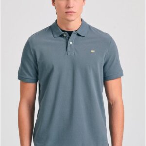 FUNKY BUDDHA POLO ΑΝΔΡΙΚΟ STEEL GREY BLUE FBM011-001-11 REGULAR FIT
