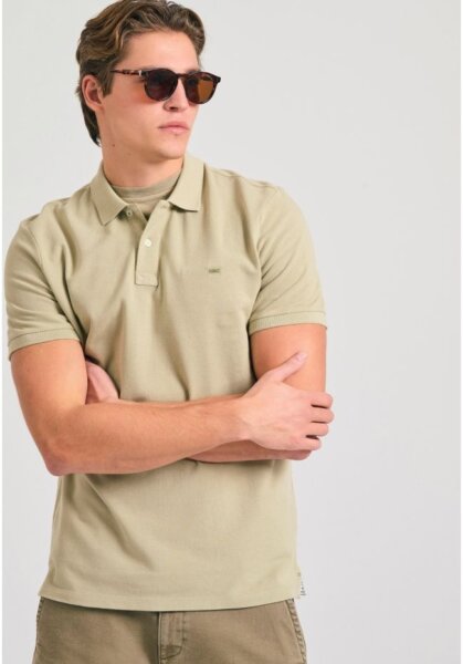 FUNKY BUDDHA POLO ΑΝΔΡΙΚΟ STONE FBM011-001-11 REGULAR FIT