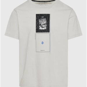 FUNKY BUDDHA T-SHIRT ΑΝΔΡΙΚΟ MIST FBM011-307-04 REGULAR FIT