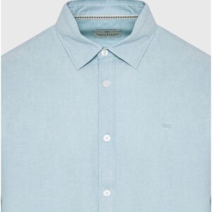 FUNKY BUDDHA ΠΟΥΚΑΜΙΣΟ OXFORD ΑΝΔΡΙΚΟ LT GREEN MEL FBM011-009-05 REGULAR FIT