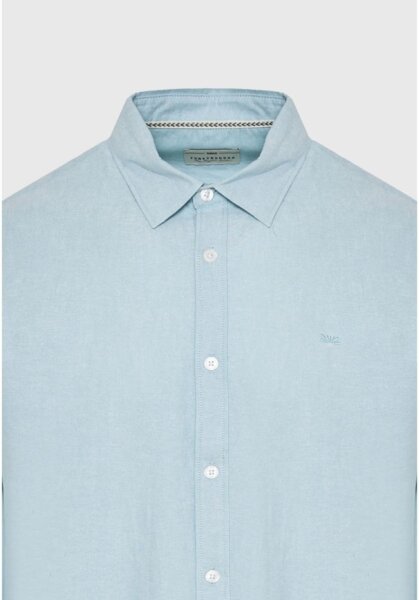 FUNKY BUDDHA ΠΟΥΚΑΜΙΣΟ OXFORD ΑΝΔΡΙΚΟ LT GREEN MEL FBM011-009-05 REGULAR FIT