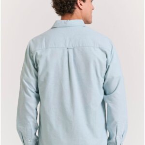 FUNKY BUDDHA ΠΟΥΚΑΜΙΣΟ OXFORD ΑΝΔΡΙΚΟ LT GREEN MEL FBM011-009-05 REGULAR FIT
