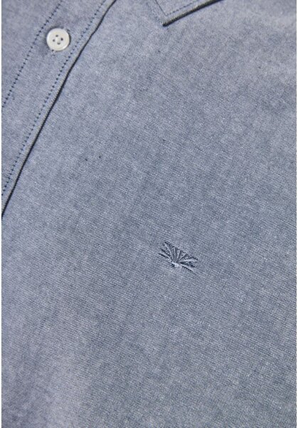FUNKY BUDDHA ΠΟΥΚΑΜΙΣΟ OXFORD ΑΝΔΡΙΚΟ NAVY MEL FBM011-009-05 REGULAR FIT