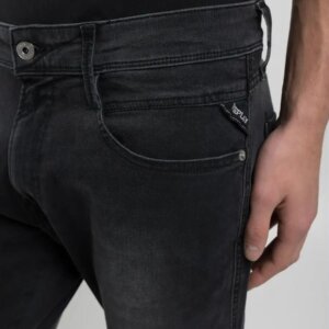 REPLAY JEAN ΑΝΤΡΙΚΟ ΜΑΥΡΟ ANBASS M914.000.103C36.097 SLIM FIT