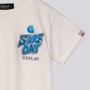 REPLAY T-SHIRT ΠΑΙΔΙΚΟ ΛΕΥΚΟ SB7360.056.2660.562 REGULAR FIT