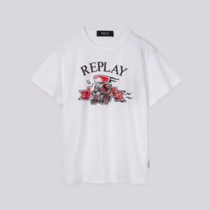 REPLAY T-SHIRT ΠΑΙΔΙΚΟ ΛΕΥΚΟ SB7407.053.2660.001 REGULAR FIT