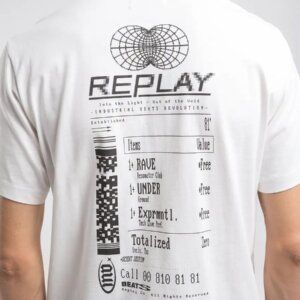REPLAY T-SHIRT ΑΝΔΡΙΚΟ ΛΕΥΚΟ M3057.000.2660.011 REGULAR FIT