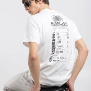 REPLAY T-SHIRT ΑΝΔΡΙΚΟ ΛΕΥΚΟ M3057.000.2660.011 REGULAR FIT