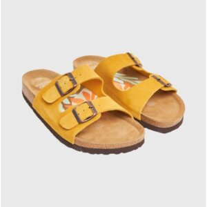 FUNKY BUDDHA ΣΑΝΔΑΛΙ ΓΥΝΑΙΚΕΙΟ SUEDE ΩΧΡΑ FBL011-112-08