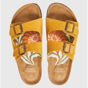 FUNKY BUDDHA ΣΑΝΔΑΛΙ ΓΥΝΑΙΚΕΙΟ SUEDE ΩΧΡΑ FBL011-112-08