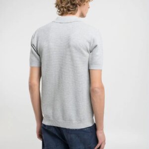 REPLAY ΜΠΛΟΥΖΑΚΙ POLO RIB-KNIT ΑΝΔΡΙΚΟ ΓΚΡΙ UK4708.000G23774.M03