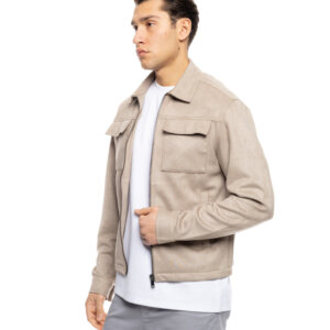 BISTON JACKET ΑΝΔΡΙΚΟ SUEDE ΜΠΕΖ 53-201-010 REGULAR FIT