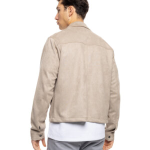 BISTON JACKET ΑΝΔΡΙΚΟ SUEDE ΜΠΕΖ 53-201-010 REGULAR FIT