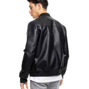 BISTON JACKET ΤΕΧΝΟΔΕΡΜΑ ΑΝΔΡΙΚΟ ΜΑΥΡΟ 53-201-007 REGULAR FIT